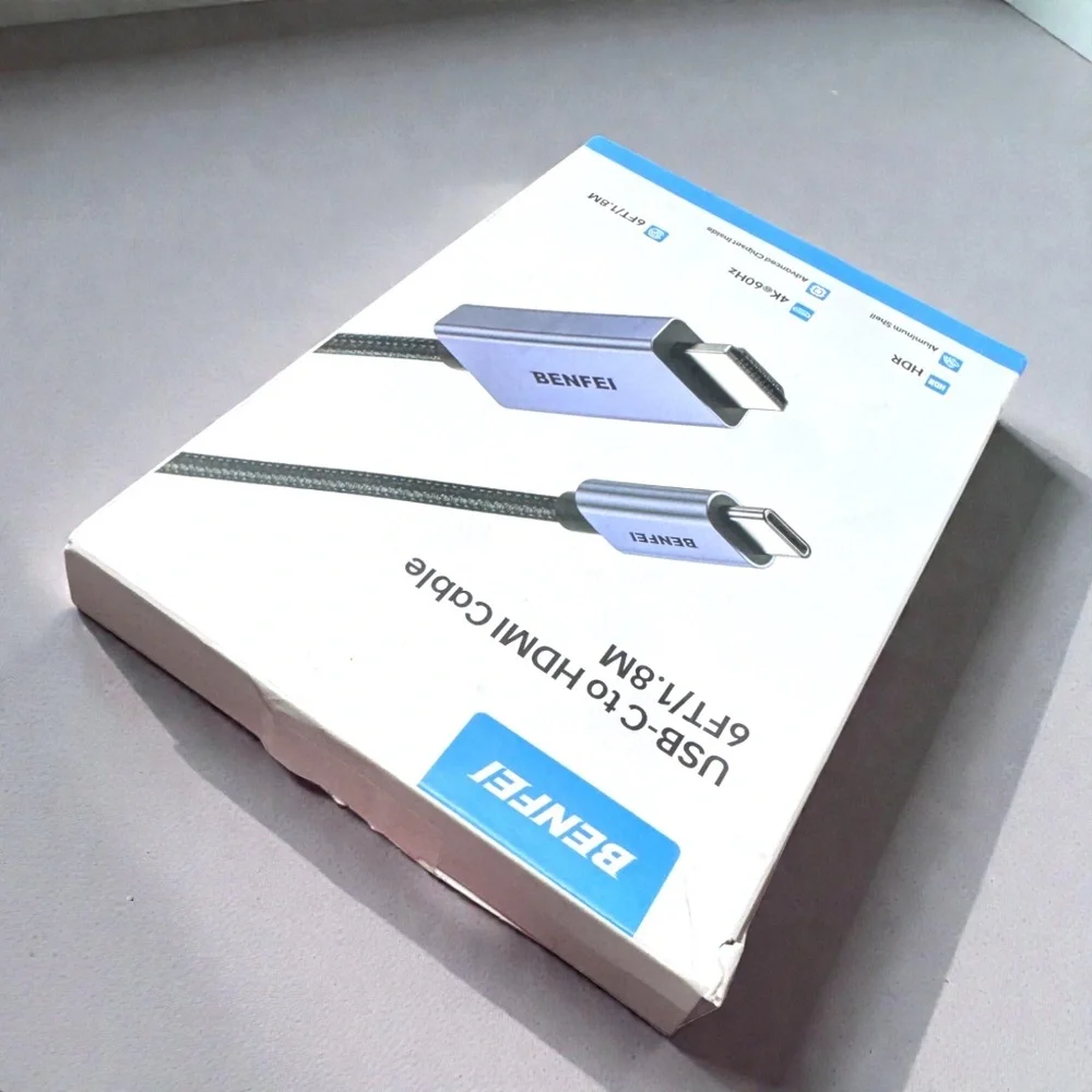 NIB BENFEI USB-C to HDMI 6FT 4K Cable